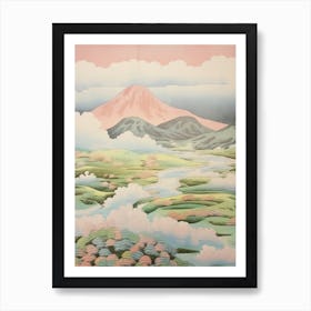 Mount Aso In Kumamoto Japanese Landscape 1 Art Print