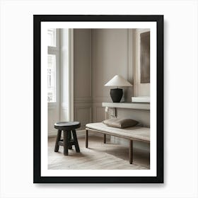 Room With A Bench 1 Art Print