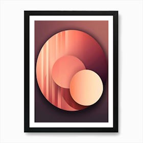 Abstract Circles 3 Art Print