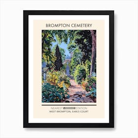 Brompton Cemetery London Parks Garden 1 Art Print