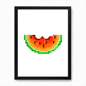 Watermelon Power Up Art Print