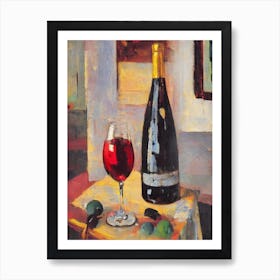 Riesling Oil 1 Painting Cocktail Poster Art Print