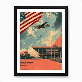 National World War 2 Museum Retro Pop Art 1 Art Print