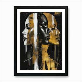 Gold And Black Canvas Print 27 Art Print