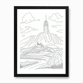 Castle On A Hill Art Print