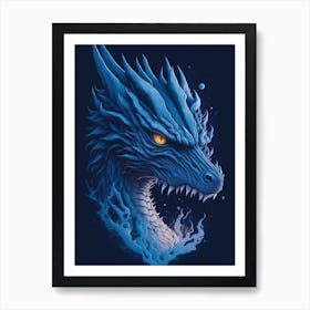 Leonardo Diffusion A Detailed Illustration Face Evil Dragon Ma 0 Art Print