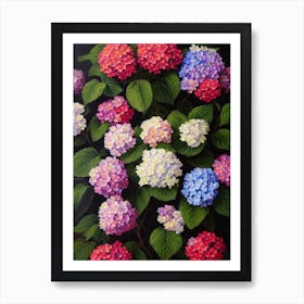 Hydrangea Still Life Oil Painting Flower Art Print