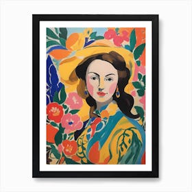 Lady In A Hat Art Print