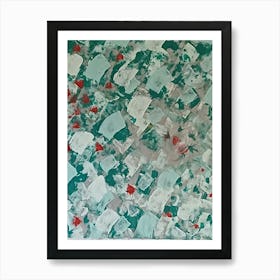 Red And Green Hearts Art Print