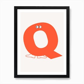 Alphabet Poster Q Art Print