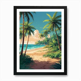 Tropical Beach Art Print