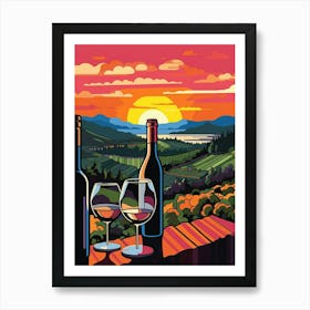 Woodinville Wine Country Fauvism 16 Art Print