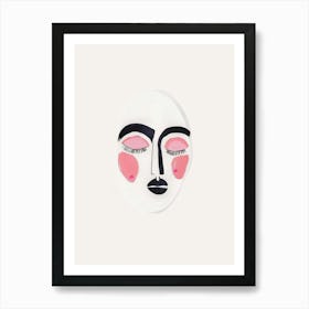 Face Mask Art Print