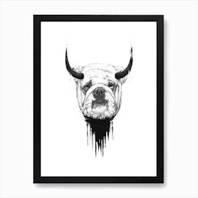 Bulldog Art Print