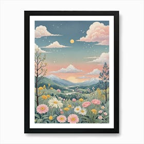 Sunset Meadow Affiche