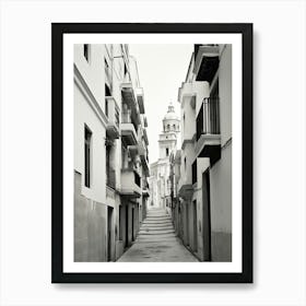 Cartagena, Spain, Black And White Photography 1 Art Print