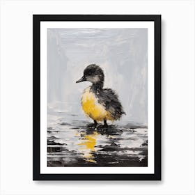 Impasto Duckling Portrait 2 Art Print