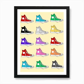 Good Shoes On Yellow Art Print