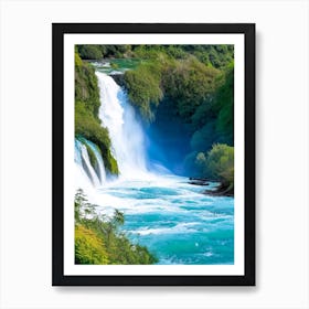 Huka Falls, New Zealand Majestic, Beautiful & Classic (2) Art Print