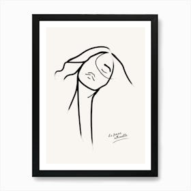 Drawing Of A Woman Art Print