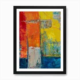 Abstract Painting watercolor full color Art Print