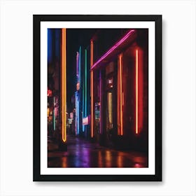 Neon Lights 1 (2) Art Print