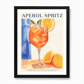 Aperol Spritz Cocktail Poster Kitchen Art Art Print