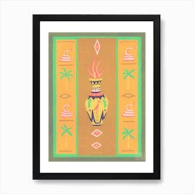 Tradicional Fire Vase Art Print