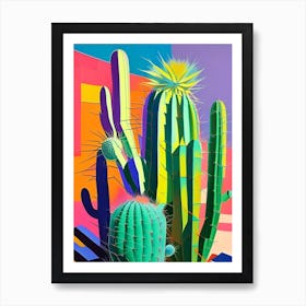 Spider Cactus Modern Abstract Pop Art Print