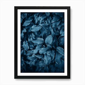 New Foliage Blue Ii Art Print