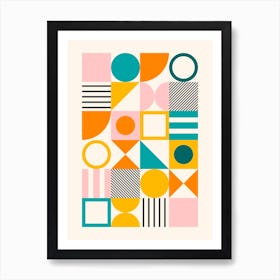 Spring Bauhaus Bold Art Print