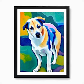 Canaan Dog Fauvist Style Dog Art Print