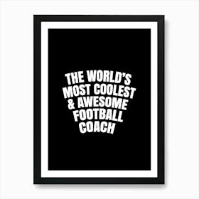 Football Coach Art Print