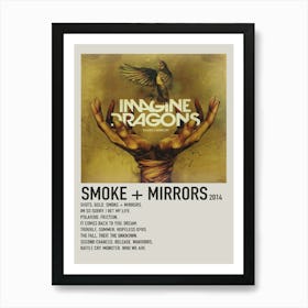 Imagine Dragons Smoke Mirrors Deluxe Album Cover Poster Art Print