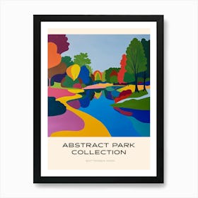 Abstract Park Collection Poster Battersea Park London 7 Art Print