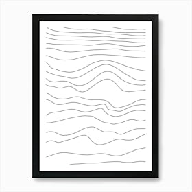 Wavy Lines 22 Art Print