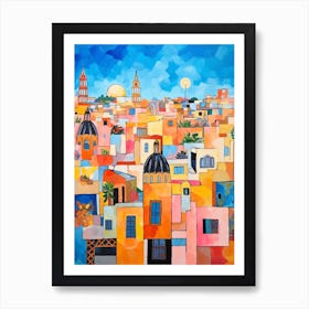 Barcelona Spain 3 Fauvist Painting Art Print