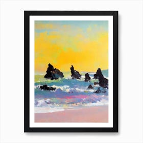 Porthminster Beach, Cornwall Bright Abstract Art Print