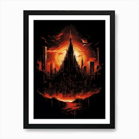 City Of Fire 1 Art Print