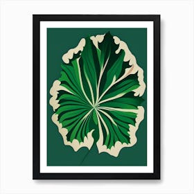 Carnation Leaf Vibrant Inspired Art Print