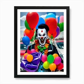 Very Creepy Clown - Reimagined 30 Art Print