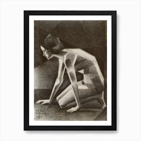 Art Deco Nude - 05-09-22 Art Print