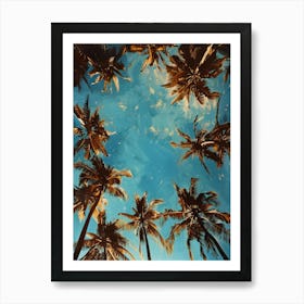 Palm Trees In The Sky 4 Art Print