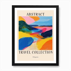 Abstract Travel Collection Poster Philippines 1 Art Print