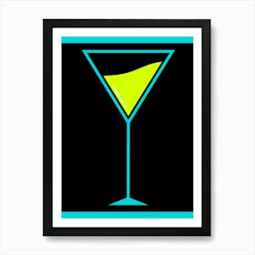 Martini Glass Art Print