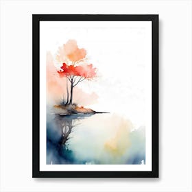 Watercolor Tree Painting 3 Art Print