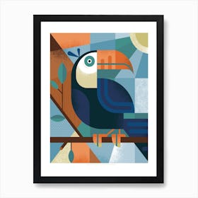 Mid Century Toucan Art Print