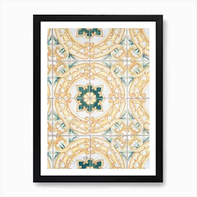 Capri Island Tiles Art Print