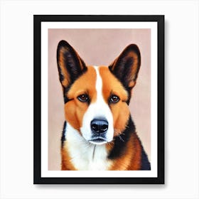 Canaan Dog Watercolour Dog Art Print