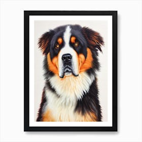 Tibetan Mastiff Watercolour Dog Art Print